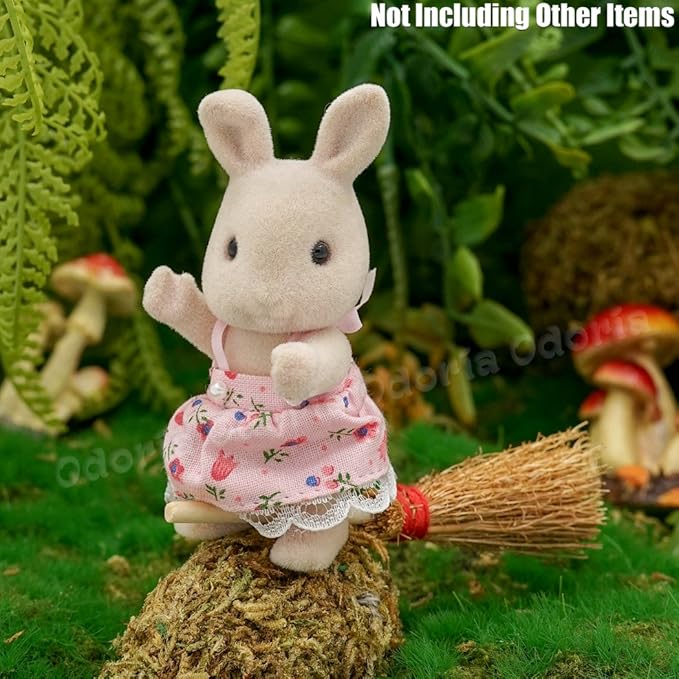 Odoria 1/12 Miniature Broom Dollhouse Decoration Accessories