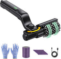 Electric Rotary Grill Brush for BBQ – 304 Stainless Steel Rotary Brush Head, Anti-Shedding Bristles, Rechargeable 3-Speed Power Control, Up to 90-Min Runtime, Outdoor Grill Cleaner Black