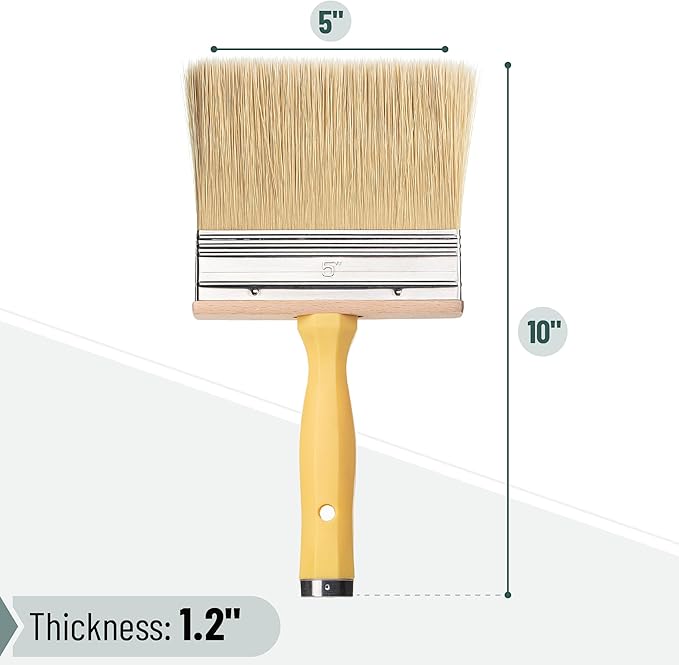 Bates- Deck Stain Brush, 5 Inch, Stain Brushes for Wood, Deck Brush, Large Paint Brushes