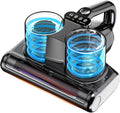 Mattress Vacuum Bed Vacuum Cleaner 16Kpa Suction 253.7nm UV-C Light, 140°F Heated Air, 30000 RPM Brushroll, Ultrasonic, HEPA Filter, Handheld Vacuums for Carpet/Sofa, 500W Corded, (Pitch-Black)