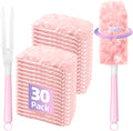 30 Count Duster Refills Compatible with Swiffer Handle, 360° Multi-Surface Duster Refills with 1 Handle, Dusters with 5X Microfibers for Cleaning Home, Furniture, Electronics, Office, Blinds