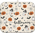 Halloween Dish Drying Mat for Kitchen Counter,Horror Halloween Pumpkin Skull Ghost Pattern Microfiber Drying Mat,Washable Absorbent Countertop Holiday Dish Mat Drain Pad,16x18Inch
