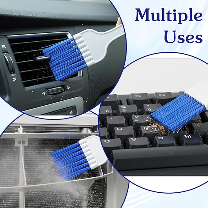 4 Pcs Refrigerator Coil Cleaning Brushes Dryer Vent Cleaner Brush Air Conditioner Condenser Cleaning Brush