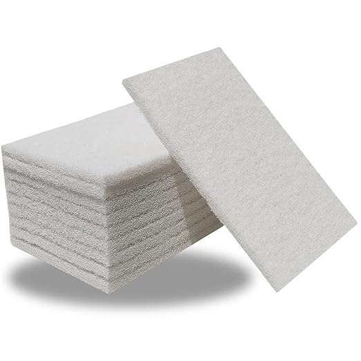 10 Pack 6" x 9" Superfine General Purpose Scuff Pads for Scuffing, Scouring, Sanding, Paint - Surface Preparation Automotive Car Auto Body Woodworking (White -2000 Grit)
