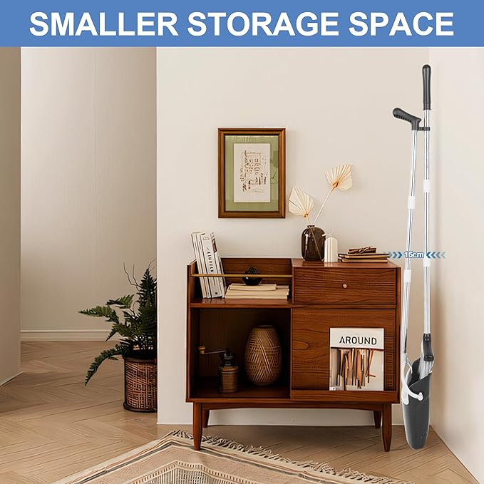 Broom and Dustpan Set Lightweight Lobby Broom and Dust Pan Combo with Long Handle Outdoor Indoor for Home Kitchen Room Office