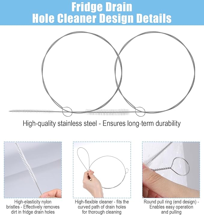 2PCS Long Pipe Cleaners, Straw Cleaner Brush Extra Long 15.7 Inch, Flexible Straw Cleaner Brush for Feeding Tubes, Water Bottles, Reusable Nylon Bristles, Easy to Rinse
