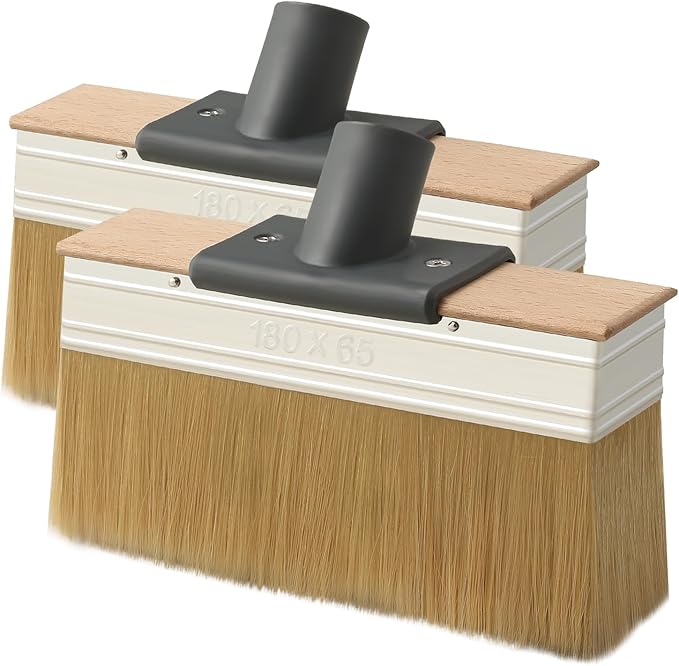 Deck Stain Applicator Brush Replacement(2 Sets), 7IN Wide Deck Paint Brushes for Applying Stains, Paints and Sealer on Outdoor Wood Deck, Fence, Patio, Wall, Furniture