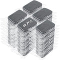 40 Pcs Kitchen Dishwashing Sponge Individually Wrapped Sponges, Bulk Non Scratch Scouring Pad Odor-Free Dish Sponges for Washing Dishes Wipes for Household Cleaning Dishes Travel Apartments, Grey