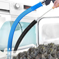 2 Pieces Dryer Vent Cleaner Kit Compatible with Most Vacuum Cleaner, Flexible Dryer Lint Brush and Dryer Vacuum Hose Attachment, Lint Remover Cleaning Tools, Blue