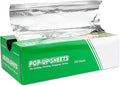 Aluminum Foil Wraps - 500 Precut Sheets, 12 x 10.75 Inch, Pop-Up Interfolded Foil for Baking, Grilling, Roasting, Cooking or Storing Food