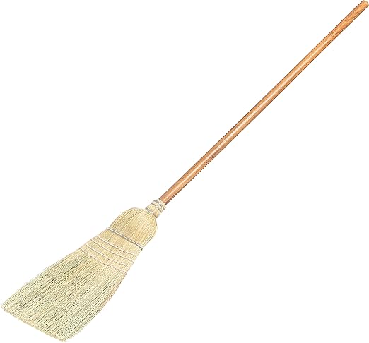 SPARTA 3685500 Flo-Pac Wood Handle Warehouse Broom, Corn Blend Bristle, 56" Length