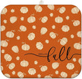 Fall Dish Drying Mat for Kitchen Counter,Orange Autumn Pumpkin Maple Leaf Pattern Microfiber Drying Mat,Washable Absorbent Countertop Harvest Thanksgiving Dish Mat Drain Mat,16x18 Inch