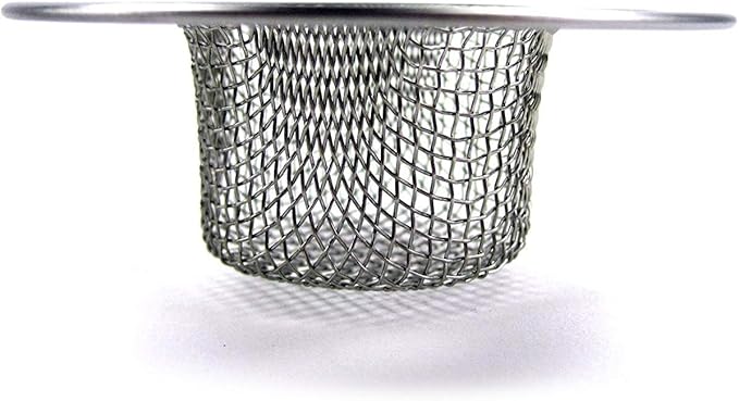 2pcs Metal Sink Strainer Bathtub Drain Hole Hair Catcher Drain Hole Filter Trap