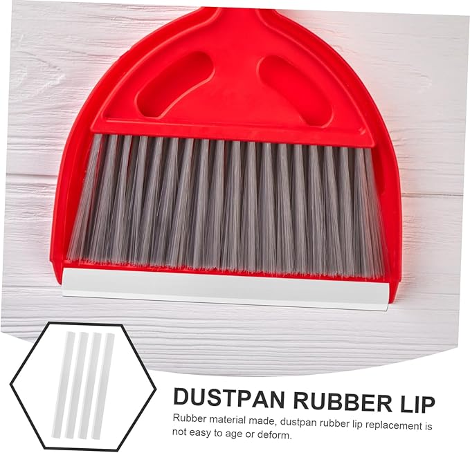 4 Pcs Dustpan Edge Replacement Lips Pressing Strips Dust Pan Inlet Garbage Shovel Edge Protectors