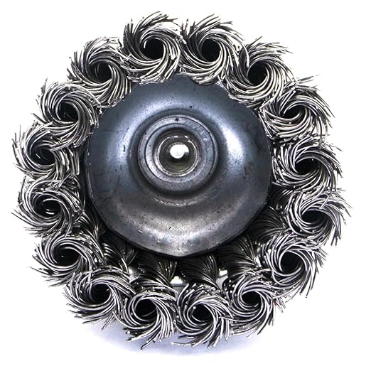 6-Piece Twisted Wire Brush Wheel Set - Metal Rust Removal, Polishing, Cleaning - 1/4″ (6mm) Shank - Removes Burrs, Dust, and Paint - Handles Rough Surfaces - Rotary Tool Accessories
