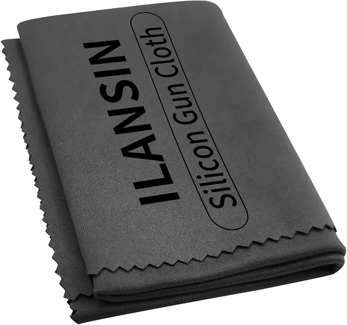 Silicon Gun Cloth 12'' ×12'' Gun Cleaning Cloths Lint Free - Gun Cleaning Wipes with Silicon Gray Gun Cleaning Rags for Gun Cleaning/Polishing Silicon Rags/Rust Wipes