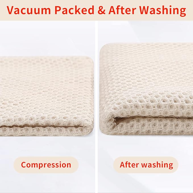 Homaxy 100% Cotton Kitchen Towels and Dishcloths Set, 12 x 12 Inches and 13 x 28 Inches, Set of 8 Bulk Kitchen Towels Set, Ultra Soft Absorbent Dish Cloths for Washing Dishes, Mixed Color