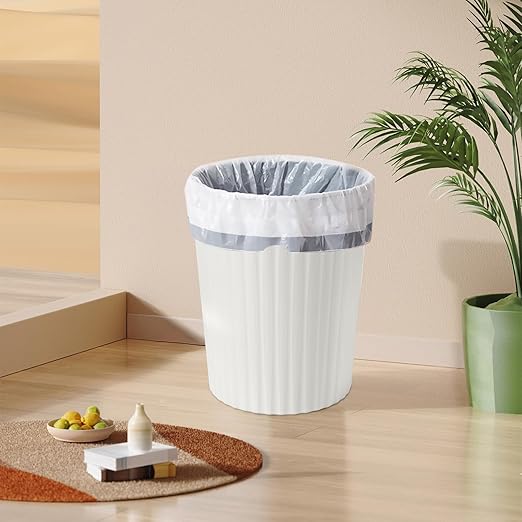 Trash Can - Small Waste basketbin - 2 Gallon- for Office,Home,Bathroom,Kitchen - White