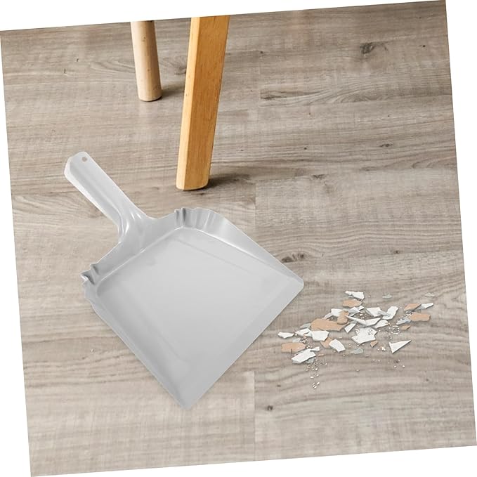 Unomor Metal Dustpan Handheld Small Pan Handle for Home Office Car Cleaning Tool
