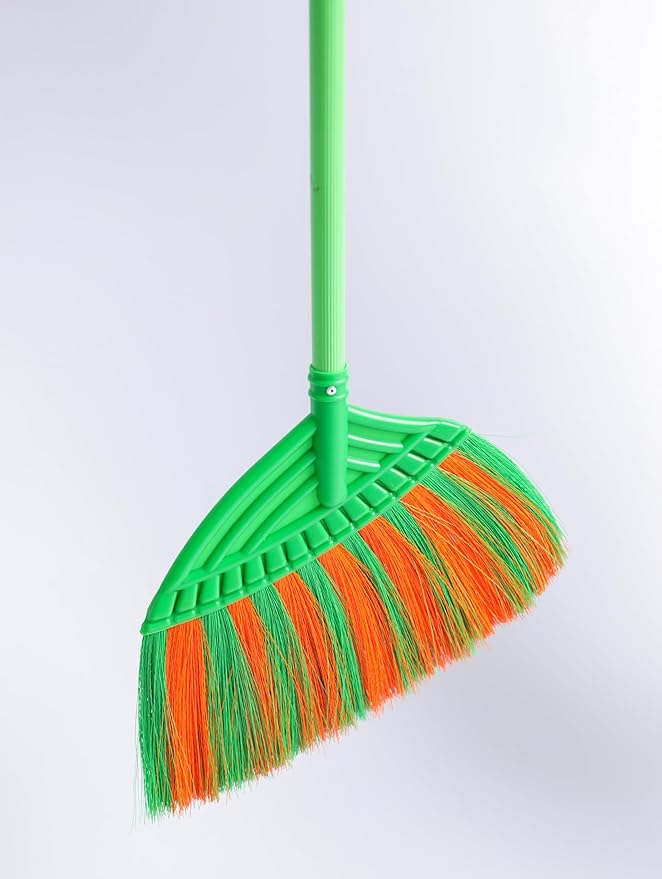 Soft Sweeping Brooms /38” House Brooms for Sweeping Indoor& Outdoor Broom Cleaning/Asian Thailand Plastic Broom/Choi Nhua Thai LAN/Choi Nhua Quet Nha