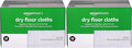 Amazon Basics Dry Floor Cloths | Clean Dust & Dirt | Pet Hair Removal | 64 Count | Pack of 2
