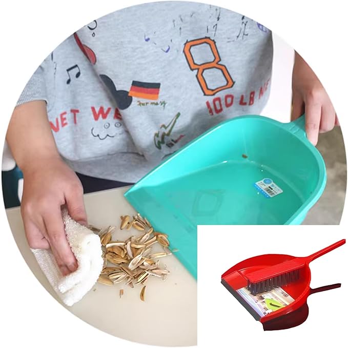 Dust Pan And Brush, Dustpan and Brush Sets, 2 Sets Plastic Mini Dustpan and, Easy Sweep for Kitchen, Office, Bathroom