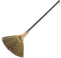 Vietnamese Broom 46.46inch Length - Brooms for Sweeping Indoor Outdoor - Black Long Wooden Handle Natural Soft Broom for Jumping, Weeding, Decoration