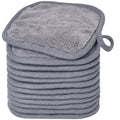 Makeup Remover Cloths for Face, Eye, Lips - Reusable Makeup Remover Pads Soft Microfiber Facial Cleansing Cloths 5 x 5inch 12 Pack (Gray)