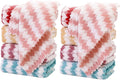 10 Pack Heart Microfiber Face Cloths for Washing face, Highly Absorbent Cleaning Towels, Microfiber Rags for Washing Dishes, Car, Window Clean Cloth(55-12)
