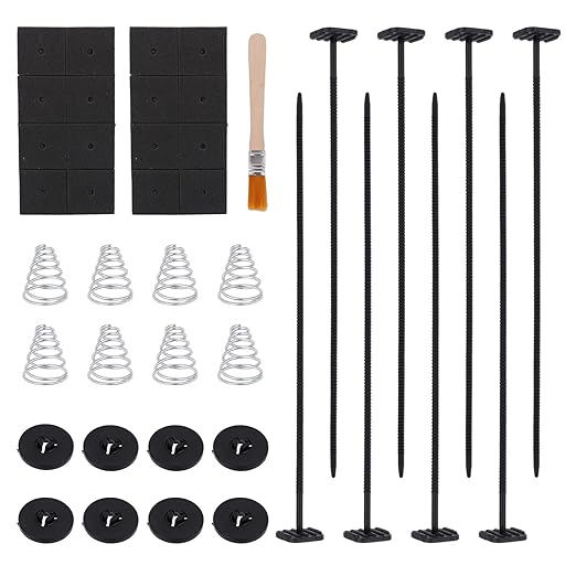 41pcs Car Fan Mounting Kit, Universal Electric Radiator Fan Mount Kit Transmission Cooler Installation Set with Cable Zip Ties Mounting Snaps Pads Springs & Cleaning Brush