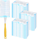 Duster Refills 60 Count Static Dust Removal Brush 180° Multi-Surface Bulk Electrostatic Microfiber, Heavy Duty Disposable Dusting Replacement Heads Compatible with Swiffer Duster Refills