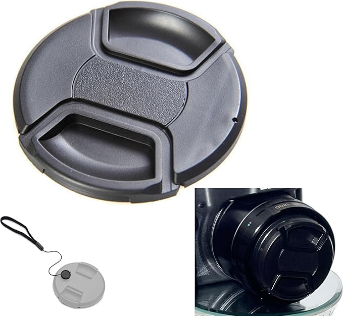 A&R PHOTO Front Lens Cap Cover Compatible with Panasonic DC-FZ80 Digital Camera with Lens cleaning cloth 91109