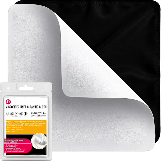 5 Pack Lens Cleaning Cloth, Glasses Cleaning Cloths, Eyeglass Lens Cleaner, Eyeglasses, Camera, VR/AR Headset, Laptop Phone Tablet iPhone iPad Screen Cleaner Cloth, Microfiber Cleaning Cloth