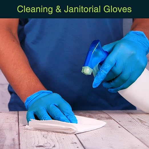 Blue Nitrile Disposable Gloves X Large, 200 Count - Latex Free Medical Gloves, Dental and Surgical Grade - Powder Free Rubber Gloves
