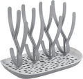 Baby Bottle Drying Rack Space Saving Countertop Baby Bottle Holder, Drying Rack for Baby Bottles Accessories - Stores Up to 12 Bottles, Dishwasher Safe (Gray)