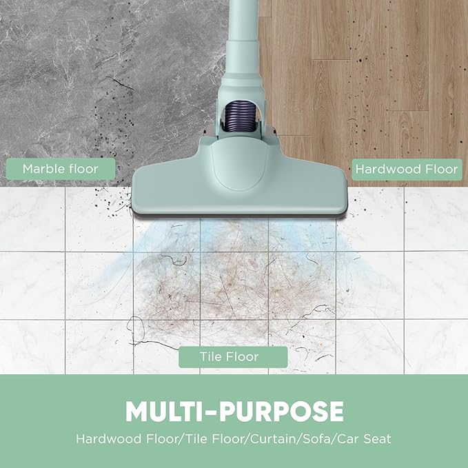 Stick Vacuum Cleaner, Corded Handheld Vacuum Cleaner Mini Electric Broom for Pet Hair Hardwood Floor Cat Litter Cleaning (13ft-Cord)