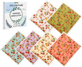 Swedish Dishcloths for Kitchen Reusable 6 Pack Kitchen Towels No Odor Quick-Drying Reusable Paper Towels Reusable Paper Towels Washable for Countertop, Sink, and Kitchen Rose
