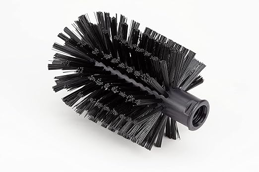 SPARTA Multi-Purpose Valve Brush Pipe Brush, Round Brush with Polyester Bristles, Color Coded for Commercial Cleaning, Kitchen, Restaurant, Bathroom, Plastic, 7.1 X 4 X 7.1 Inches, Black