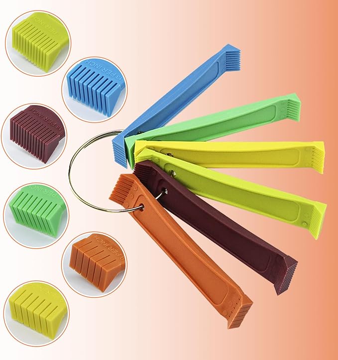 Cenipar 2PCS Air Conditioner Condenser Fin Comb Set Include FCR6 Fin Comb and Stainless Radiator Fin Comb Compatible with Air Conditioner HVAC Fin Comb Straightener