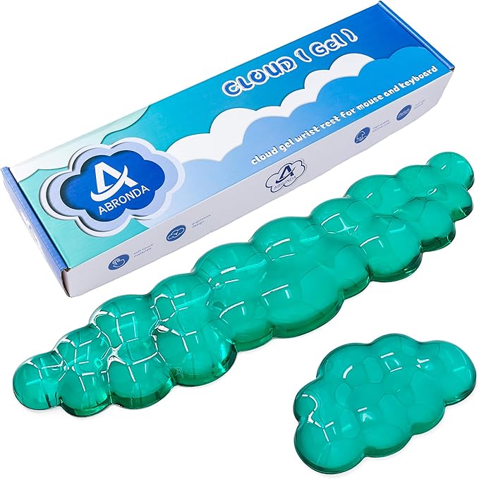 Gel Cloud Keyboard & Mouse Wrist Rest Set - Cloud Keyboard Wrist Rest Pad & Mouse Support for Office Gaming Pad Computer Laptop Ergonomic Comfortable Pain Relief- Cloud Pad Set