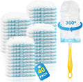 40 Pack Duster Refill for Swiffer® Duster, 360°Heavy Duty Duster Refills Kit, Strong Electrostatic Adsorption Technology, Suitable for Furniture, Curtains, Offices and Other Scenes with 1 Short Handle