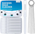 Multisize Shower Head Cleaner Tool, Shower Head Cleaning Brush Picks for Unclogging Small Hole, Functional Showerhead Clogger Removal with Storage Box for Tiny Nozzle Pore Gaps Printer Tubes