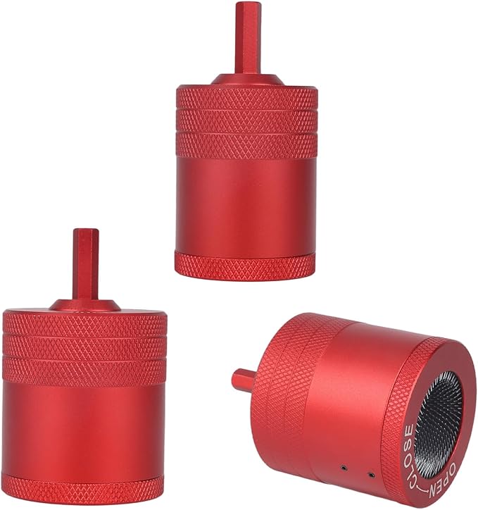 3pcs 1/2" 3/4" 1" Metal Copper Pipe Cleaner, Red Aluminum Copper Tube Pipe Cleaner Brush for Power Drill Suitable for Professional Plumbers and Industrial Purposes