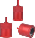 3pcs 1/2" 3/4" 1" Metal Copper Pipe Cleaner, Red Aluminum Copper Tube Pipe Cleaner Brush for Power Drill Suitable for Professional Plumbers and Industrial Purposes