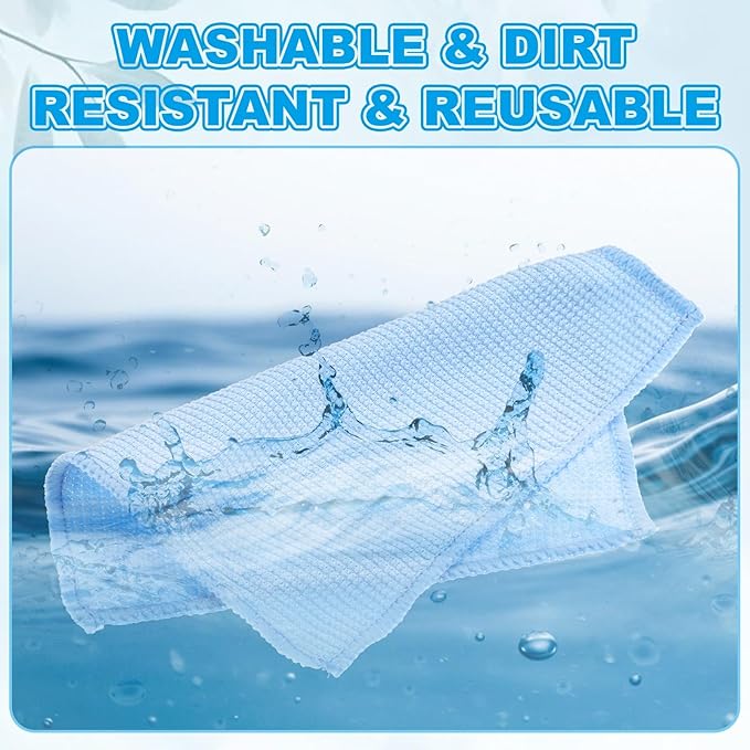 PATIKIL Glasses Cleaning Cloth 5.8" x 5.8", 6 Pcs Eyeglasses Polishing Cloth Soft Wipe Screen for Camera Lens Eyeglasses Screens Smart Devices, Blue