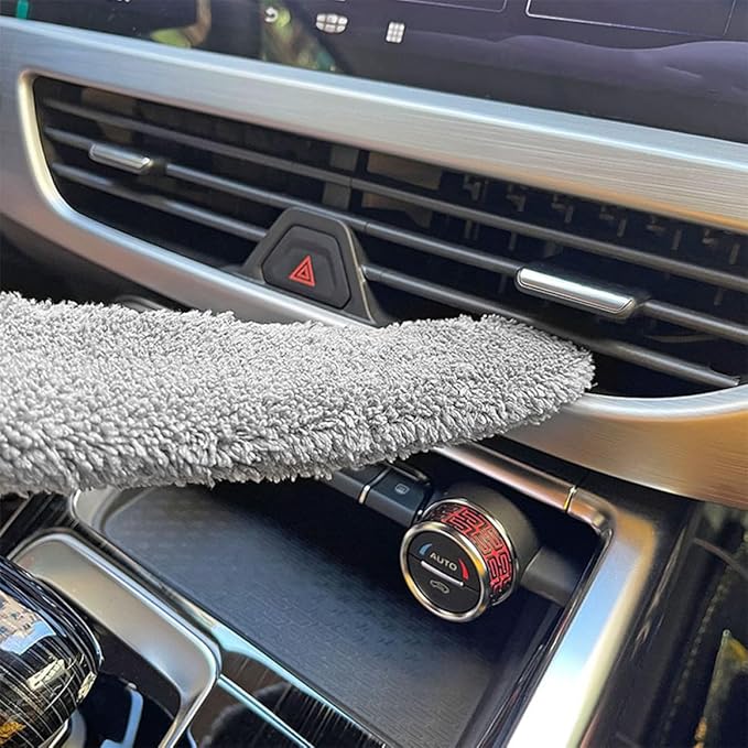 Car Air Vent Cleaning Brush Car Detailing Air Outlet Duster for Interior Vent Dust Removal Soft Bristle Automotive Brush for Precise