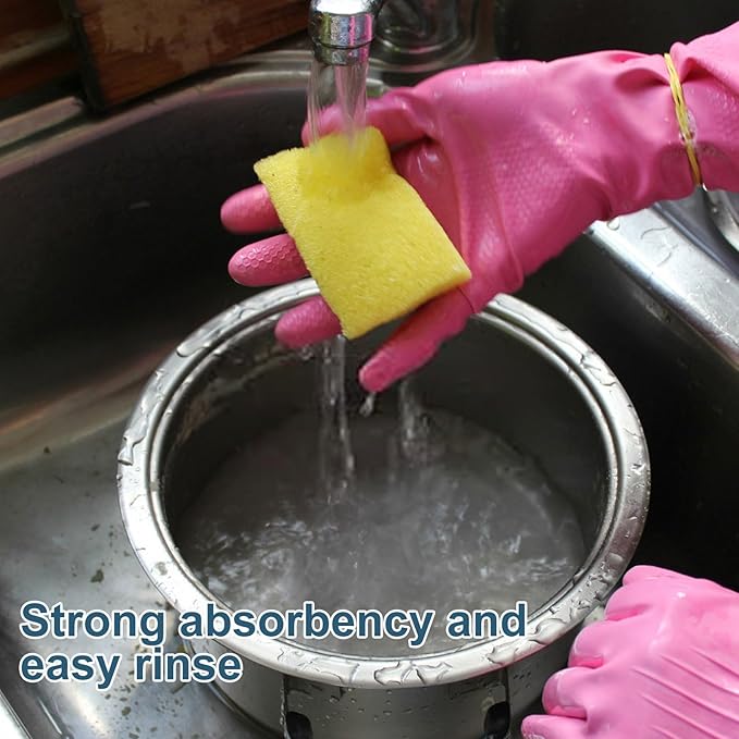Dishwash Sponges, 10 Pack Non-Scratch Scrub Kitchen Sponges, Cleaning Sponges for Household Use