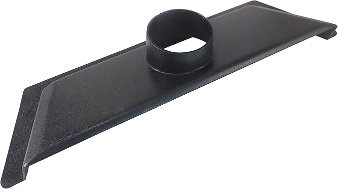 24" Wide x 7" Deep With 2" High Opening Floor Dust Sweep ABS Plastic with 4" OD Opening for Dust Collector Systems 73468