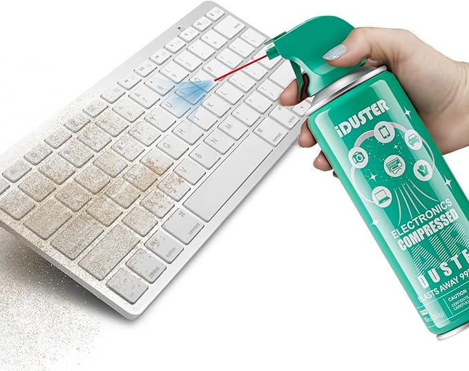 Disposable Compressed Duster, Computer Cleaner, Keyboard Cleaner, 1 Pack, 10 oz