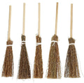 Toyvian Mini Hand-Woven Broom Dollhouse Decor Simulation Decorative Broom Props for Crafts and Fairy Tale Scenes 7.08 Inch Petite Doll Accessory